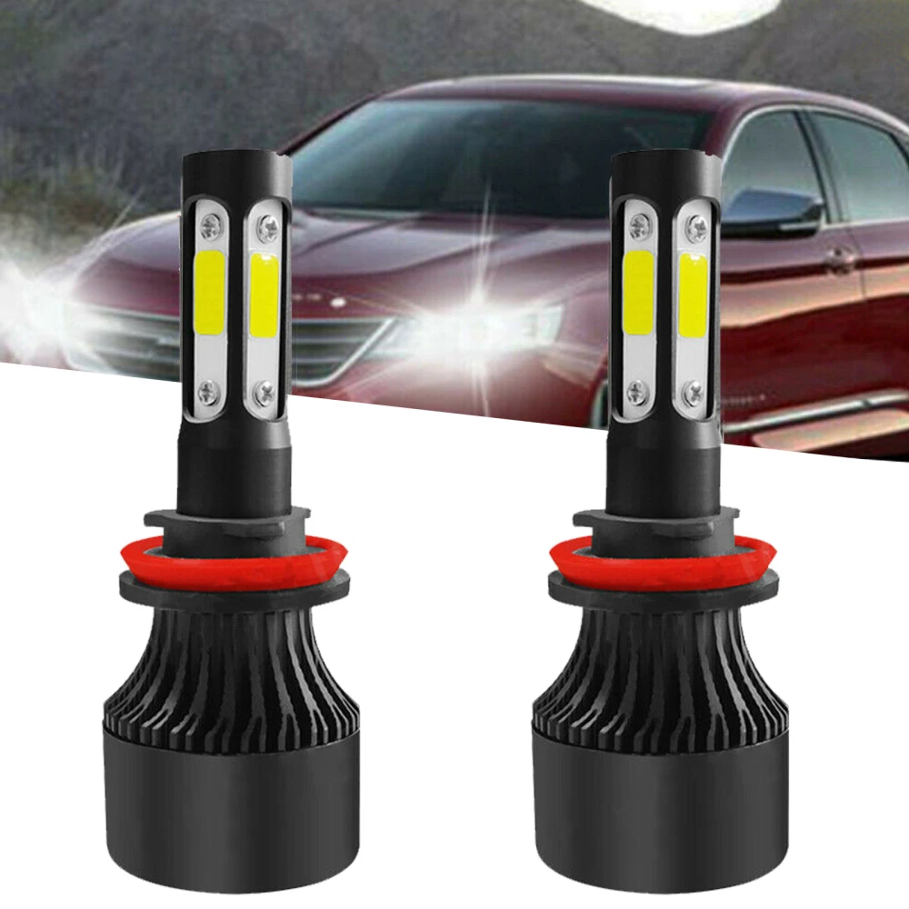 

Low Beam White Spotlight Replace Halogen Light Mini LED Lamp COB LED Bulb Easy Installation ABS Shakeproof Foglight