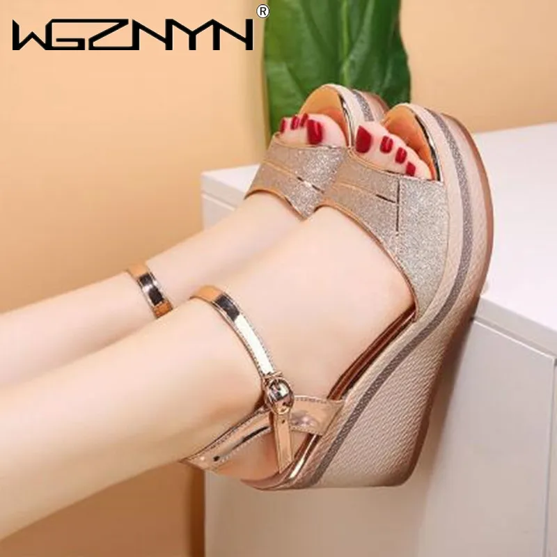 

Sexy Fashion Women Sandals Fish Mouth Muffin Platform High Heels Casual Sandalias De Tacon Slippers Womens Shoes Sandals Women