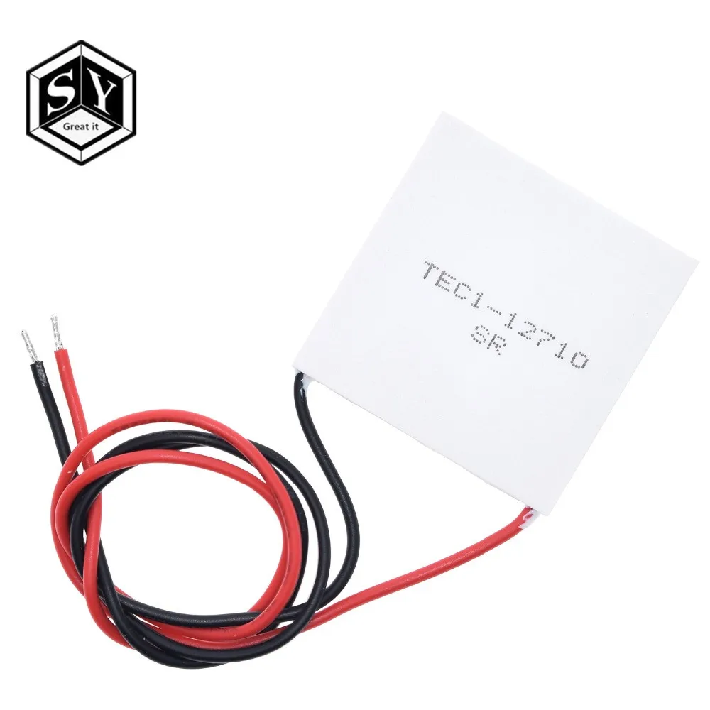 Здорово TEC1-12705 Термоэлектрический охладитель Пельтье TEC1-12706 TEC1-12710 TEC1-12715 40*40 мм 12V Пельтье Elemente модуль - Цвет: TEC1-12710