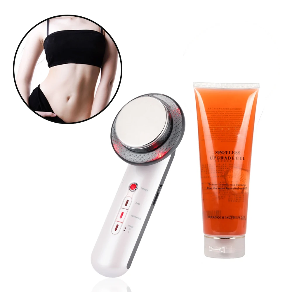 

Ultrasound Cavitation EMS Body Slimming Massager Facial Skin Lifting Tightening Device Fat Burner Device With Weight Loss Gel