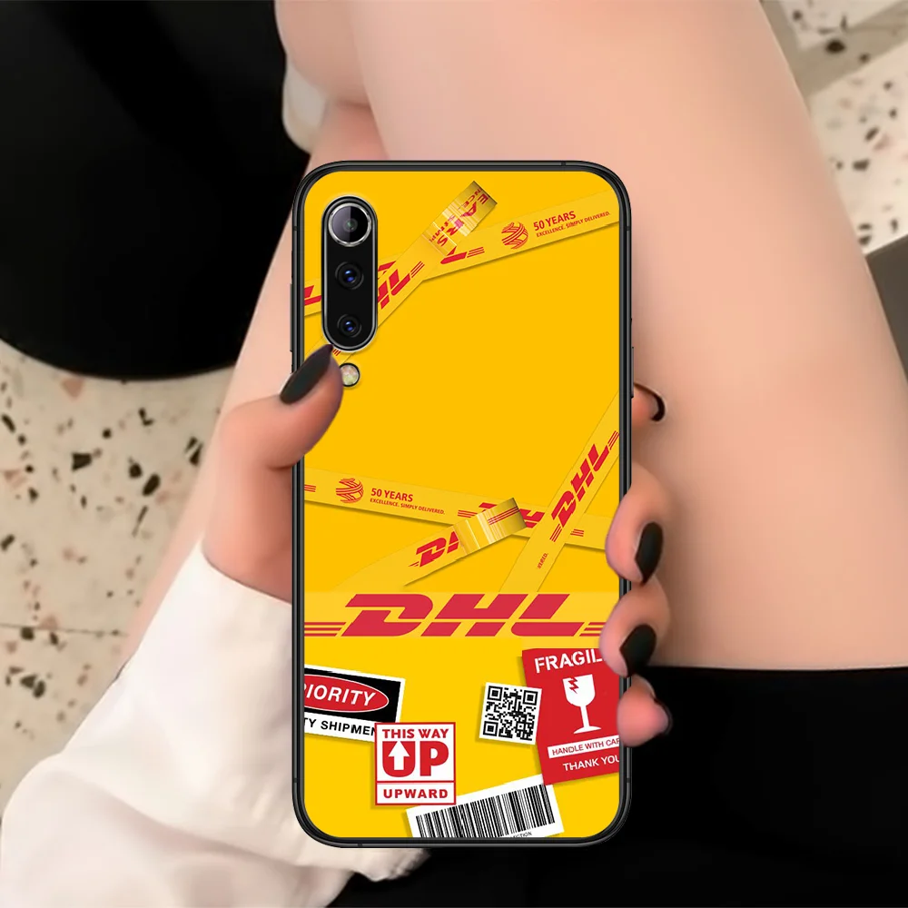 

Label DHL Phone Case For XIAOMI Redmi K 3 4 5 6 7 8 9 10 20 30 A X Pro Ultra Black black Shell Luxury Cover 3D Etui Silicone