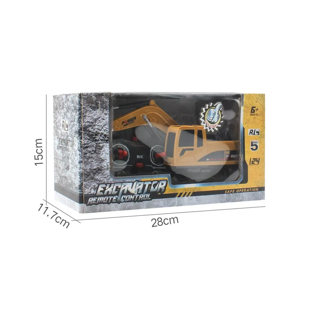 

RC Trucks Mini Remote Control Bulldozer 1:24 5CH 6CH Alloy Engineering Car Dump Truck Crane Excavator Electric Vehicle Toys