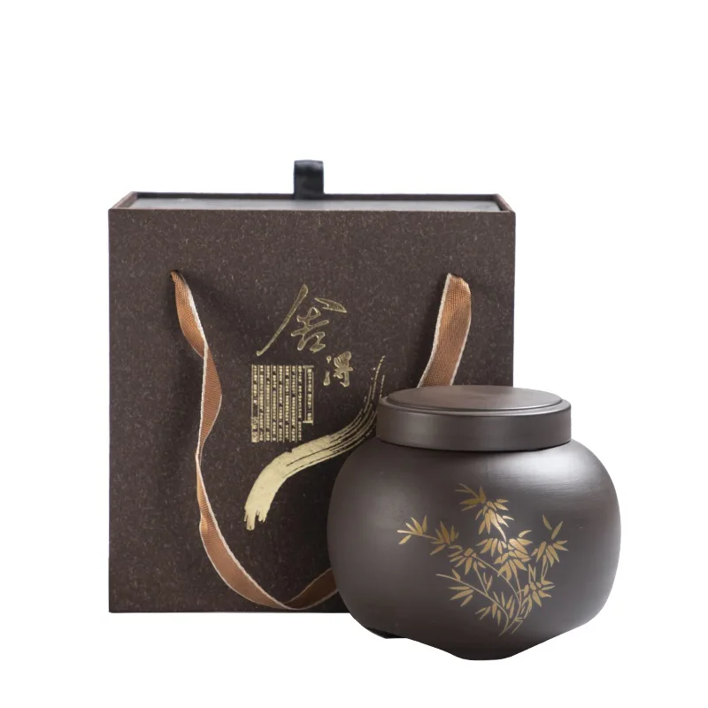 

Medium Storage Box Retro with Cover Ceramic Creative Packaging Round Storage Box Boite Rangement Mariage Decoration EC50CY
