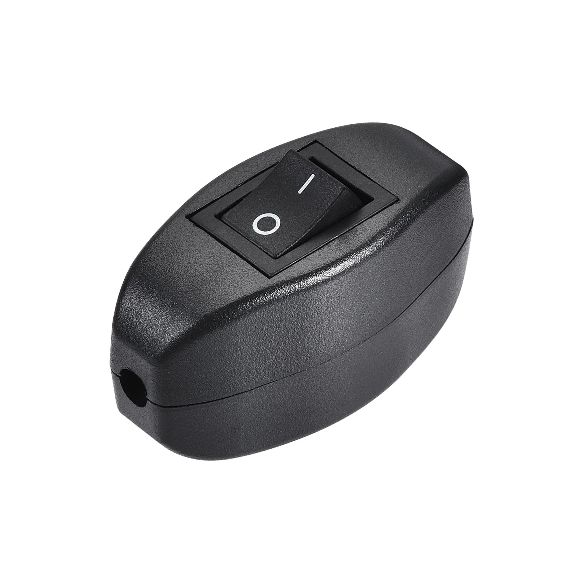 

Uxcell Cord Switch On-Off Control DPST Feed-Through Rocker Switch for Bedroom Table Lamp Desk Light, Black 10 Pcs