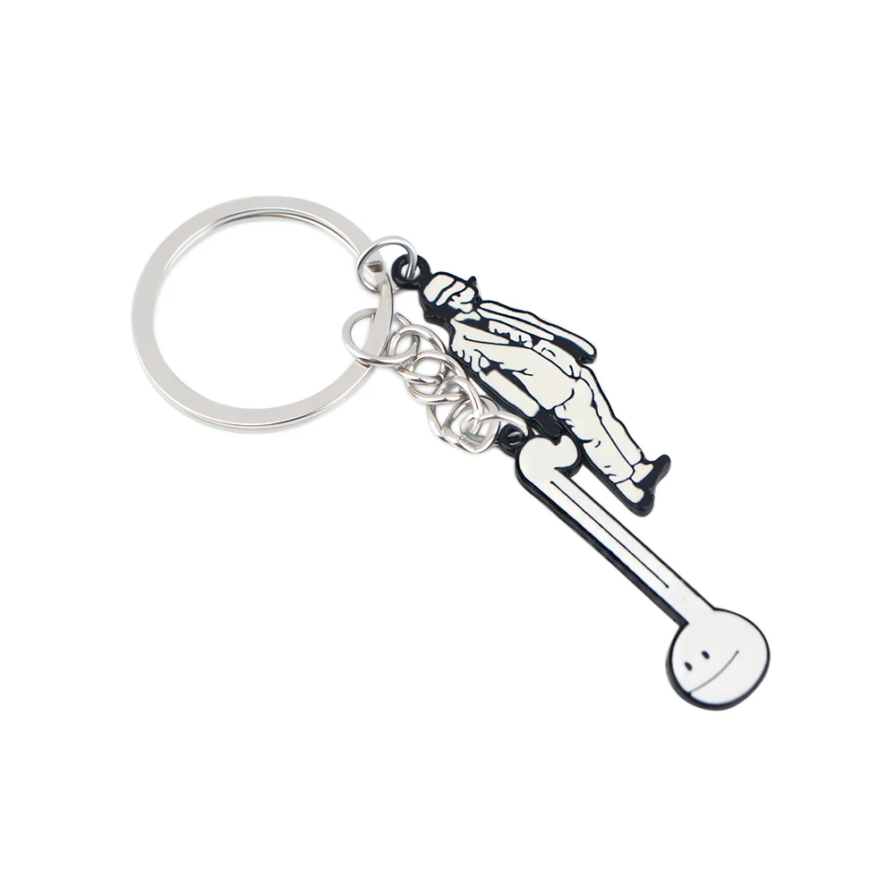 

K2372 Dancer Art Keychains Men Keychain Pendant Accessories Cartoon KeyRing Jewelry Fans Gift
