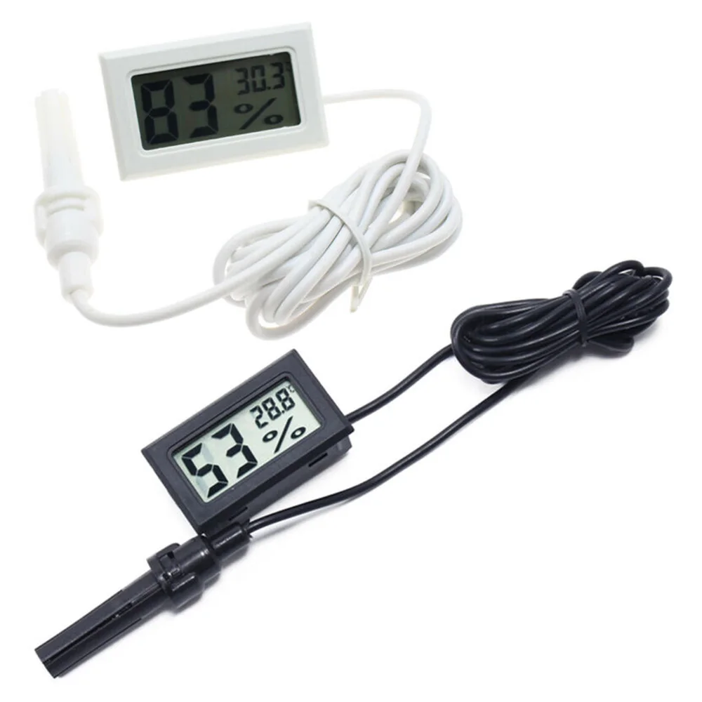 

High Precision Digital Thermometer Hygrometer Embedded Box Offices Freezers