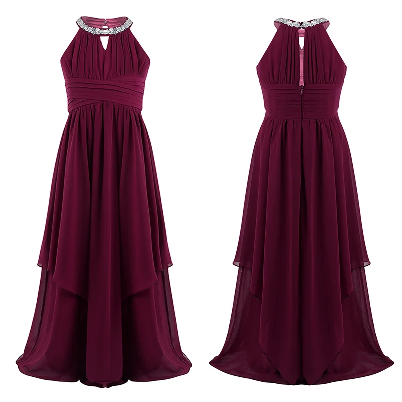 DPOIS Детский карнавальный костюм сказочной принцессы для девочек блестящее