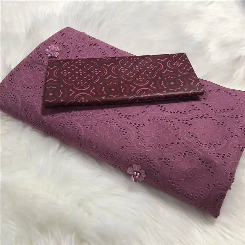 5 ярдов/комплект африканская ткань Базен Riche Brode со швейцарской хлопковой вуалью