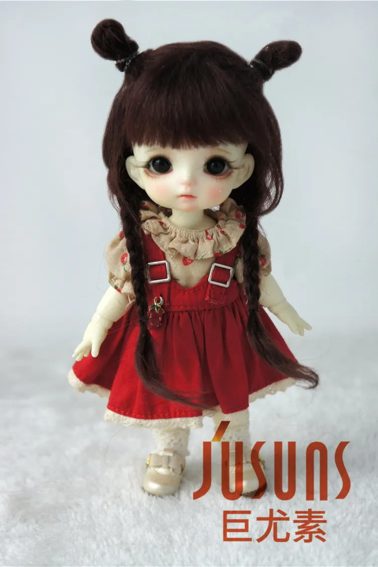 JD545 1/8 1/6 1/4 Новинка парики для кукол из мохера BJD милые плетеные волосы размеров 5 6