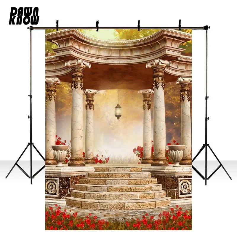 DAWNKNOW фон для фотосъемки с Героями сказок замок полиэстера Детские