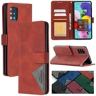 Чехол-книжка для Samsung Note 20, 10, S20 Ultre, S10, S9 Plus, A51, A21s, A31, A71, A31, A41, A30, A50, A20, A10, кожаный, матовый