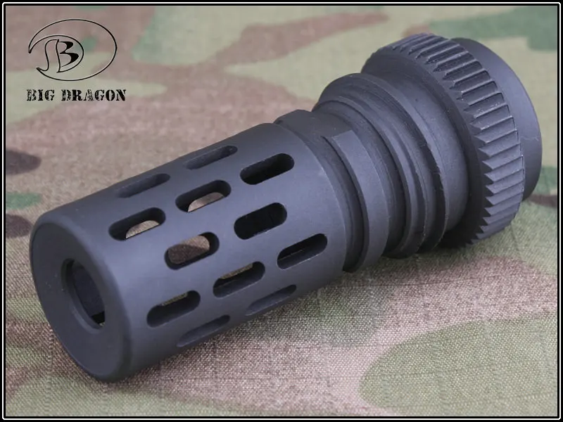 

Tactical Toy Airsoft Steel BattleComp Style AAC 51T Flash Hider 4mm CCW Flash Hide M4 SCAR-H Shooting Gear Device