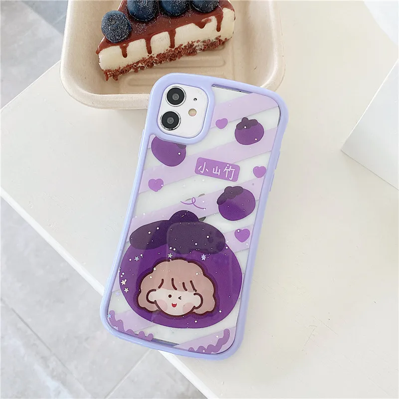 Милый блестящий чехол для телефона с изображением мангостина авокадо iPhone 11 Pro Max 7