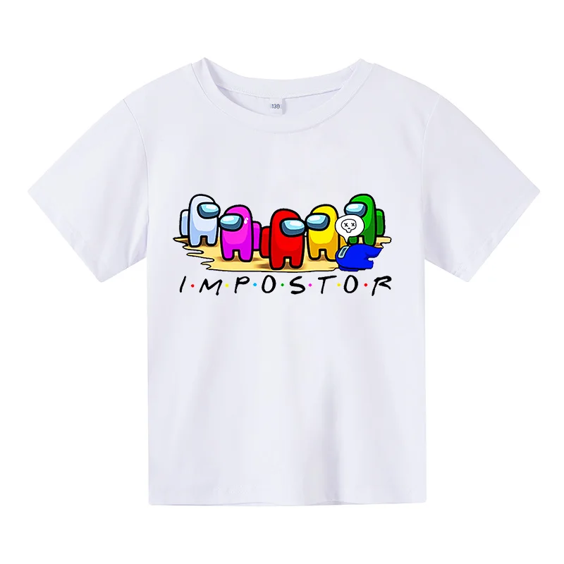 

Summer Game Among Us 3D Cartoon Amongus T Shirt Men Women Tees Short Sleeve Casual T Shirt Print New Fashion Boys Kids Tops