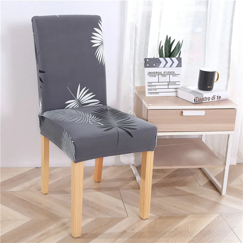 

Geometry Stretch Chair Cover Spandex Elastic Slipcovers Chair Seat Covers For Dining Room Banquet Hotel Restaurant Kitchen