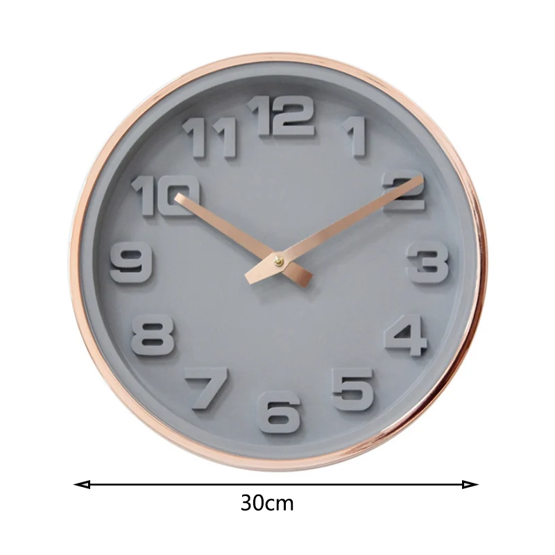 

Top design Rose Gold Wall Clock Silent Nordic Style Wall Watch Living Room Home Decoration Fashion Hanging Wall Watches
