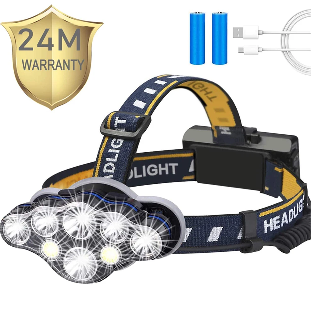 Налобный фонарь Pocketman 8 сисветодиодный водонепроницаемый режимов | Освещение