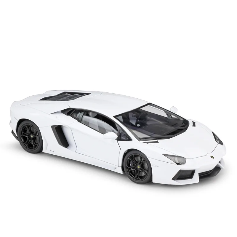 White WELLY литье под давлением 1:18 высокая модель симулятора автомобиля Lamborghini Aventador LP700 металлический гоночный автомобиль игрушки из сплава для детей подарки коллекция - Цвет: White
