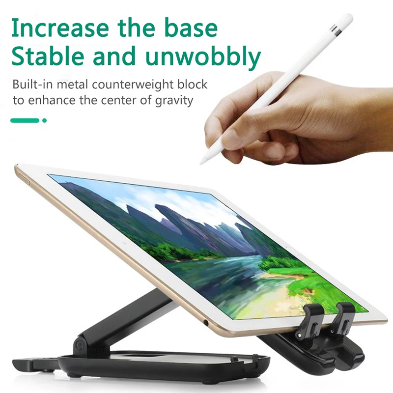 

ew Mobile Phone Tablet Stand, Live Online Lesson Lazy Stand, Retractable Multifunctional Folding Mobile Phone Stand
