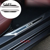 stainless steel door sill protector for mazda mx 5 rf nd mx5 pedal scuff plate cover trims accessoriess car threshold