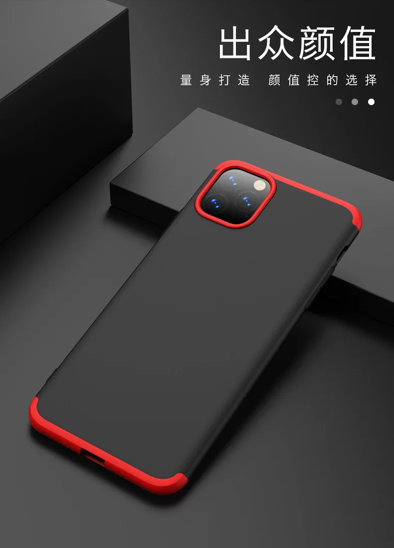 for apple iphone 11 case hard 3 in 1 matte armor hybrid protective back cover case for iphone 11 pro max iphone11 11pro shell free global shipping
