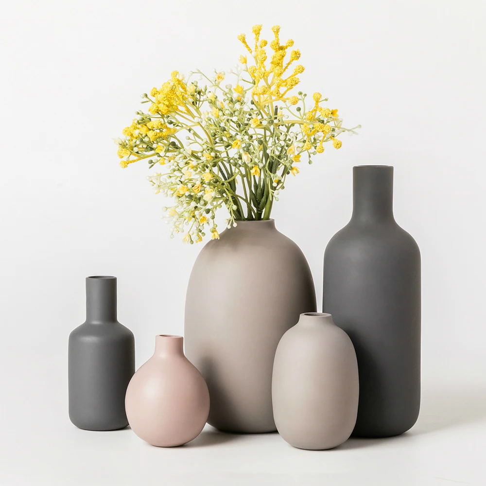 

Nordic Ceramics Glass Vase Minimalism Modern Home Decoration Household