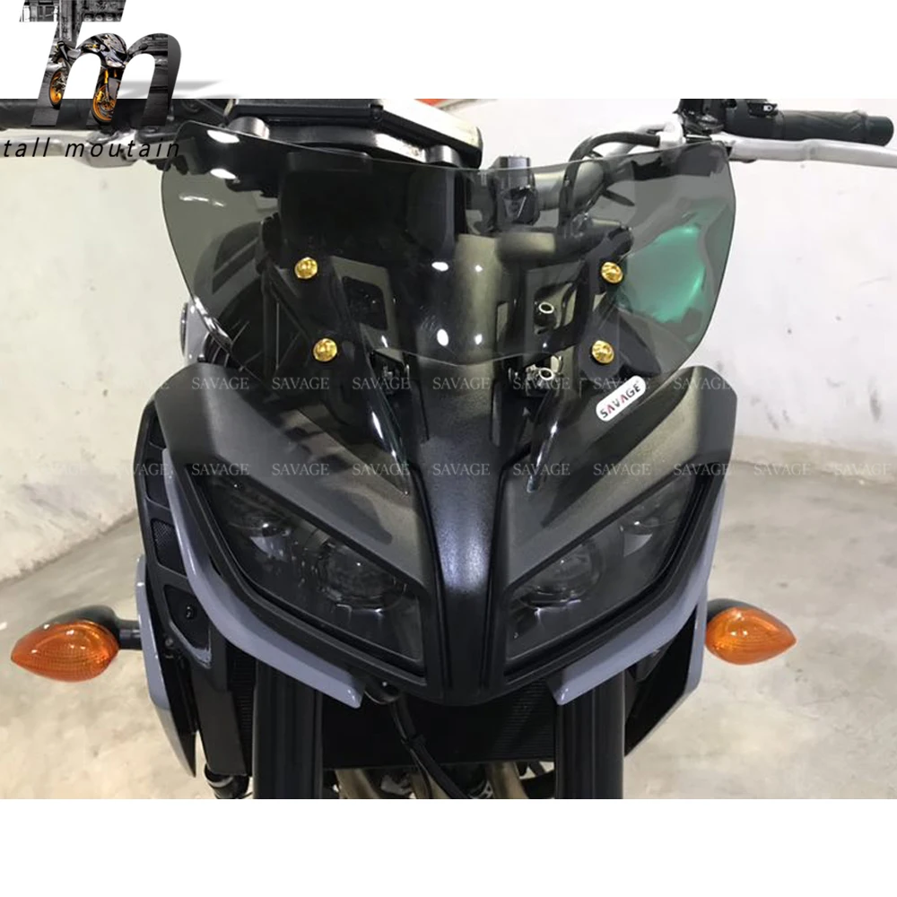 Лобовое стекло для YAMAHA MT-09/SP FZ-09- 18 19 ветровое стекло Pare-brise мотоциклетные дефлекторы MT-09SP MT09 FZ09 MT FZ 09