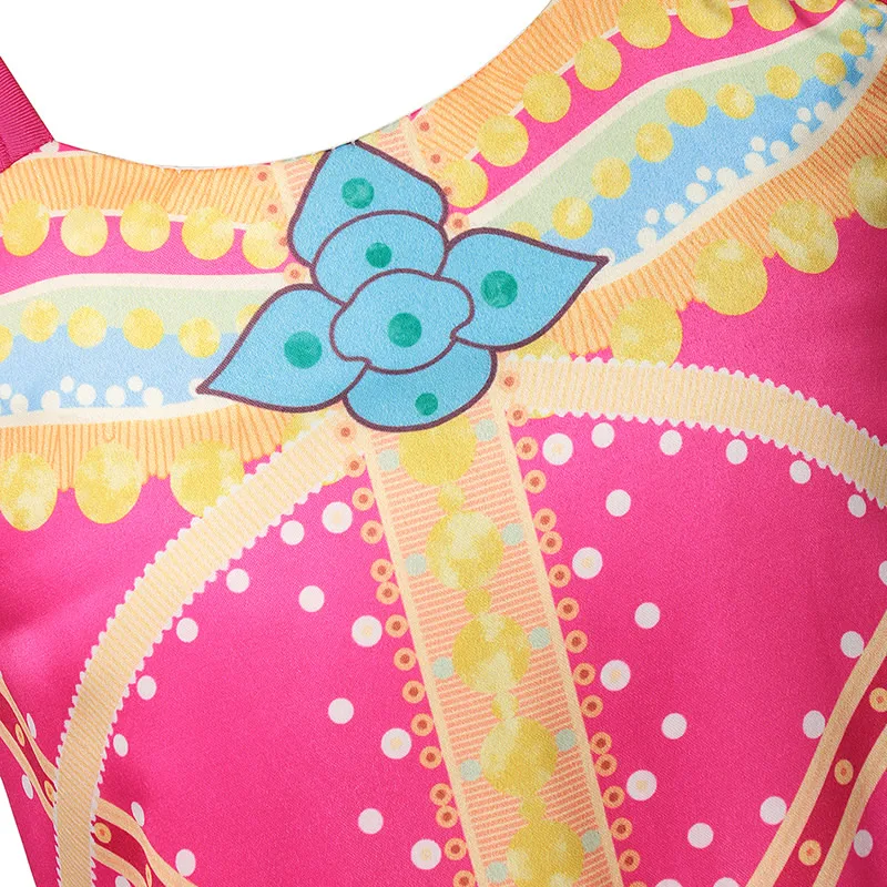 Jasmine Red New Dress Aladdin Princess Fancy Costumes Baby Girl Gorgeous Print Arab Performance Clothing Children Party Outfits | Детская