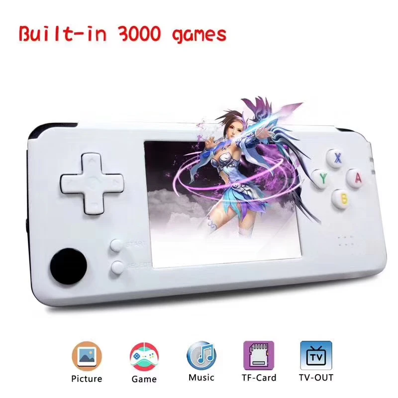 RS97 Retro Game Console opending system 64bit 3.0inch Portable Handheld Player 360 Degree controller | Электроника