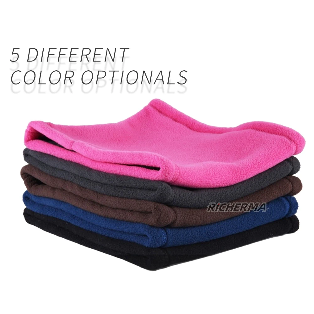 Зимняя ветрозащитная мотоциклетная Манишка Регулируемая флисовая маска для