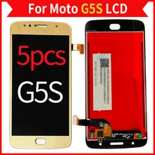 5Pcs/Lot For Moto G5S LCD Screen Display With Touch Digitizer Assembly XT1792 XT1793 XT1794 Mobile Phone Parts