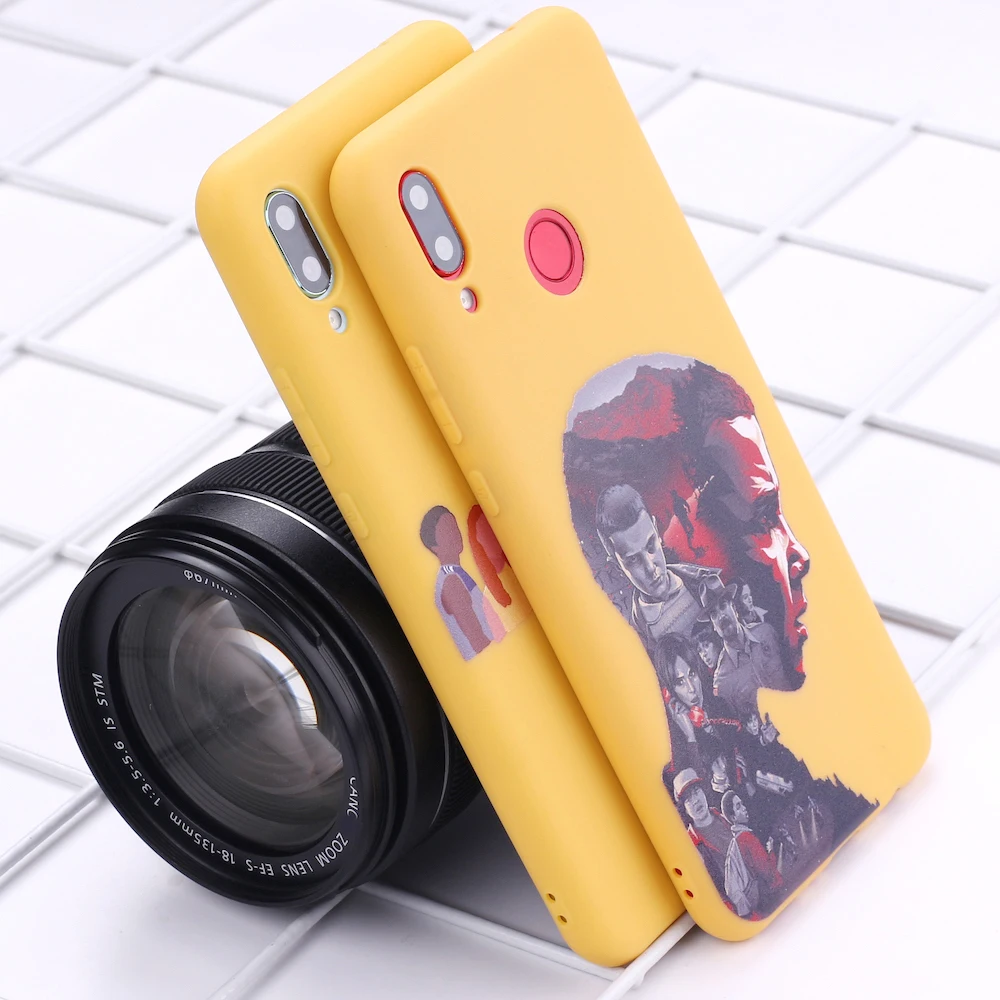

For Huawei Honor Mate 10 20 Nova P20 P30 P40 P Smart TV Stranger Things Eleven Candy Silicone Phone Case Cover Capa Fundas