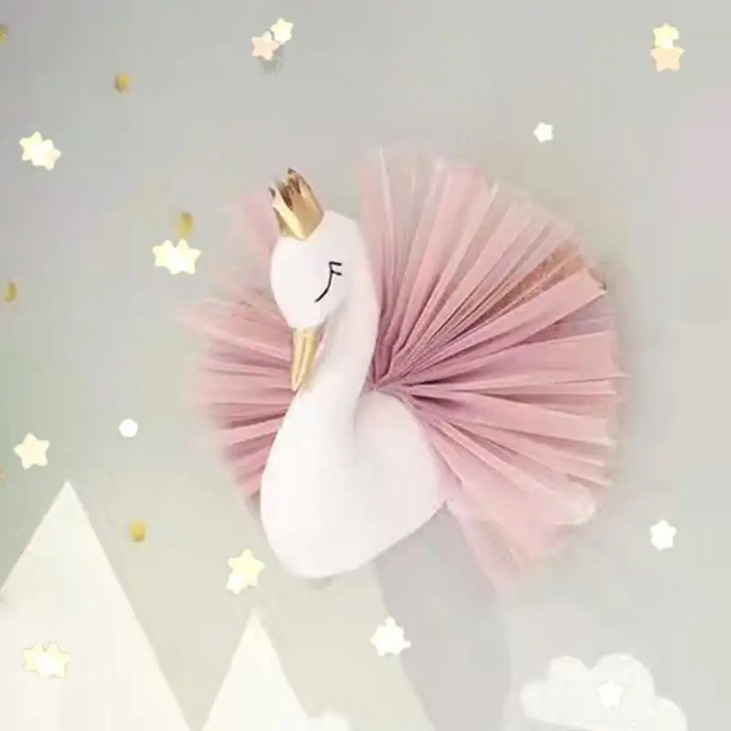 Новинка 3D подвесная Корона Ручной Работы лебедь плюшевая кукла игрушки дети