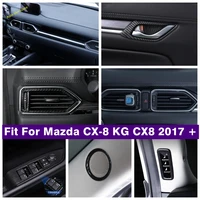 car accessories center control stripes lift button pillar a air ac speaker cover trim for mazda cx 8 kg cx8 2017 2021
