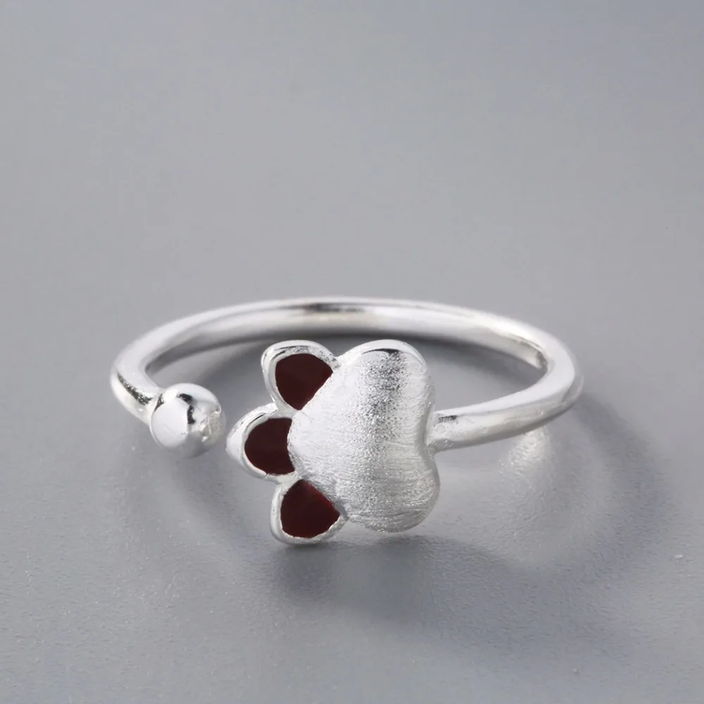 Кольцо Kinitial с принтом лапы питомца кошачьи уши медведя коготь открытые кольца