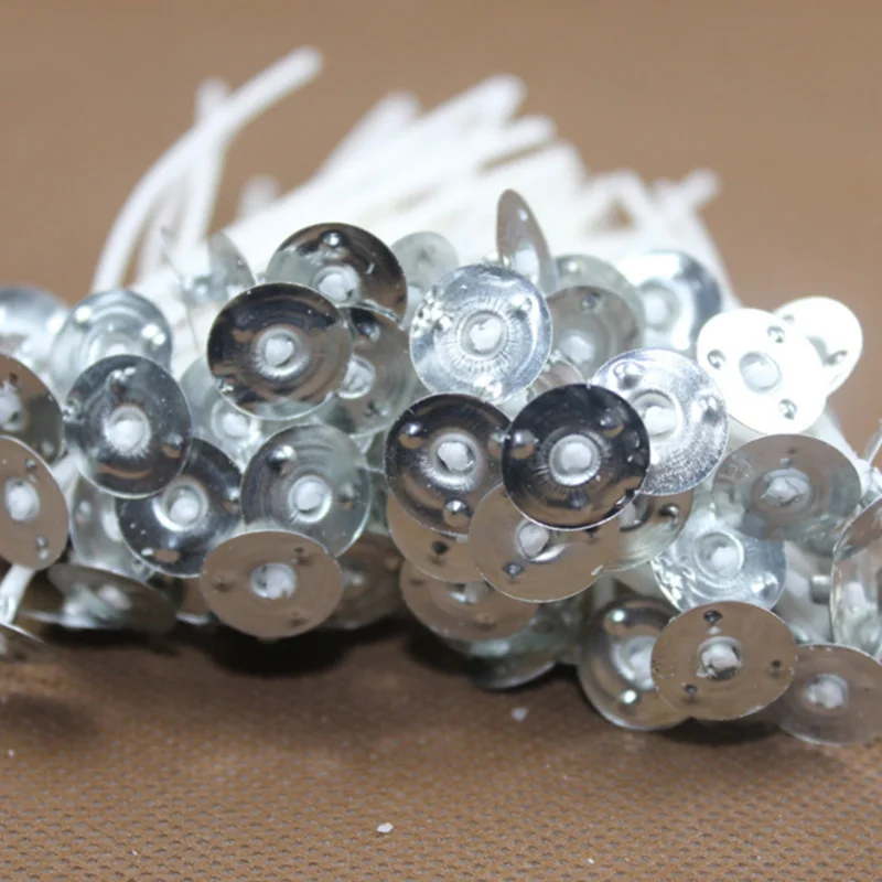 Фитиль беспламенный из хлопка для свечей 100 шт. различные размеры|Свечные фитили|