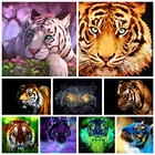 Алмазная живопись с тигром 5D сделай сам, вышивка с животными стразы, картина, мозаика, наборы для вышивки крестиком, ручная работа, украшение для дома