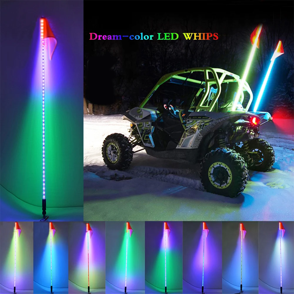 1 шт. 3ft дистанционное управление несколько цветов светодиодные фонари флаг