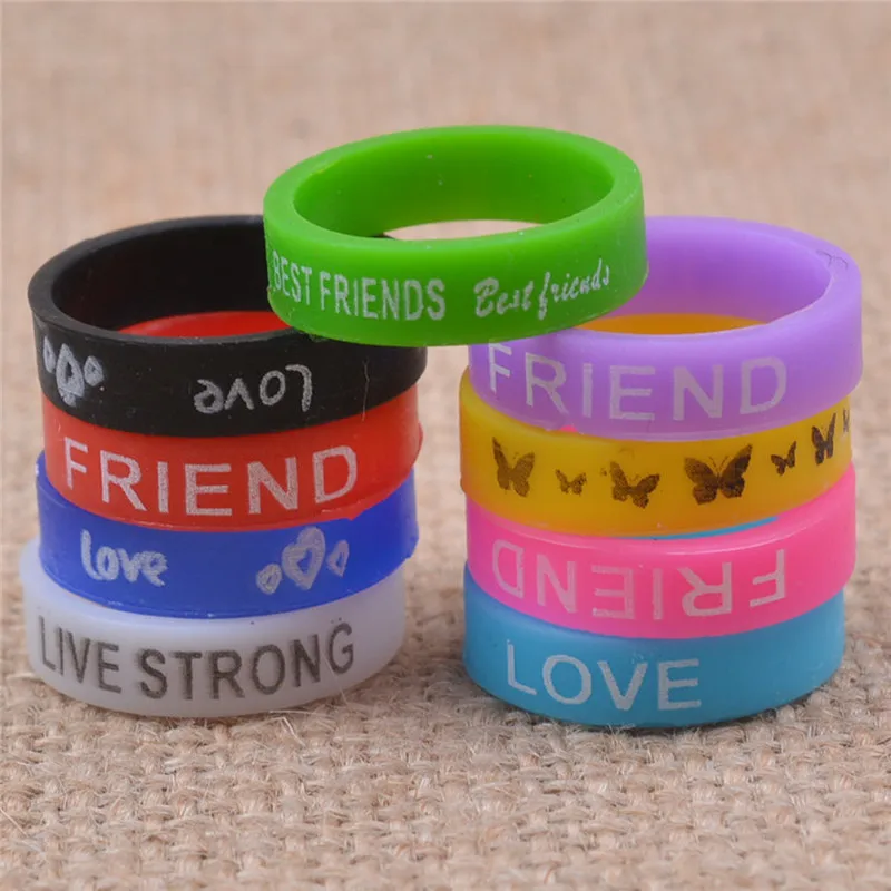 10pcs Vape Ring Silicone Ring Vape Bands Anti-Slip Silicone Ring for Vape Pen Anti-scalding Electronic Cigarette Accessories