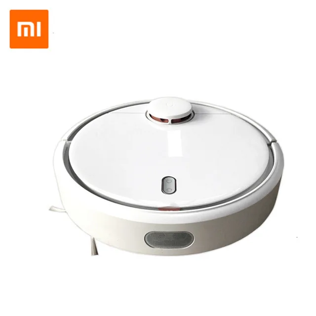 White Xiaomi Mi робот пылесос для дома фильтр пыли стерилизовать роликовая щетка умный планируемый телефон пульт дистанционного управления - Цвет: White