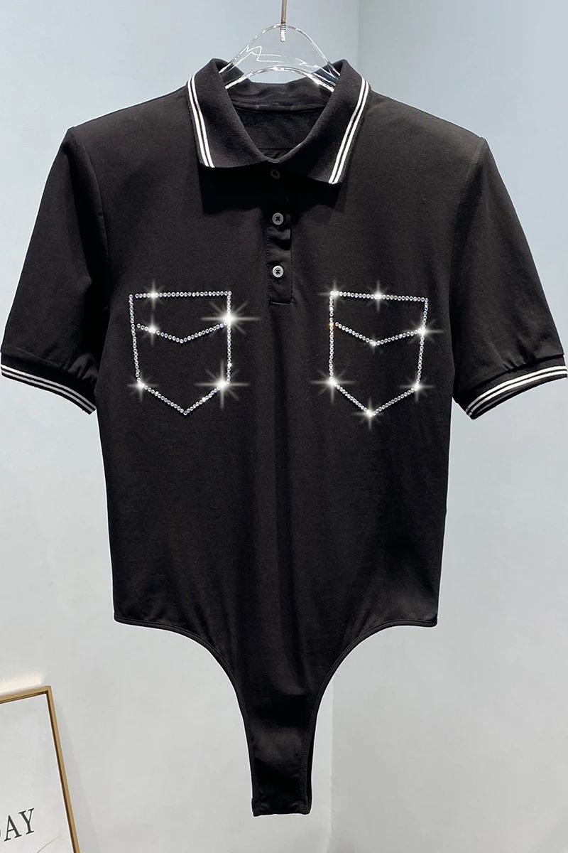 Отложной воротник с короткими рукавами DEAT 2020 | Женская одежда