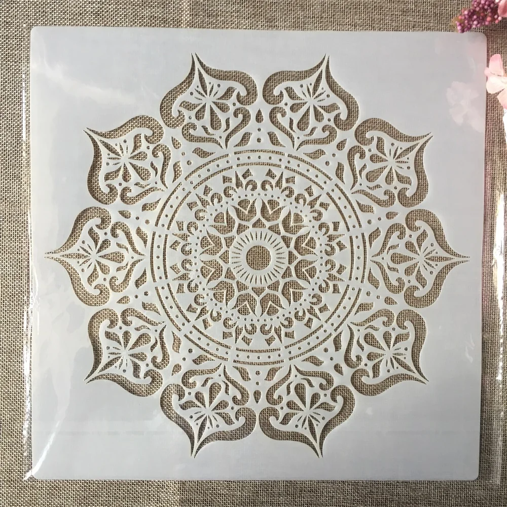 

30*30cm Big Mandala Totem Wheel DIY Layering Stencils Wall Painting Scrapbook Coloring Embossing Album Decorative Template