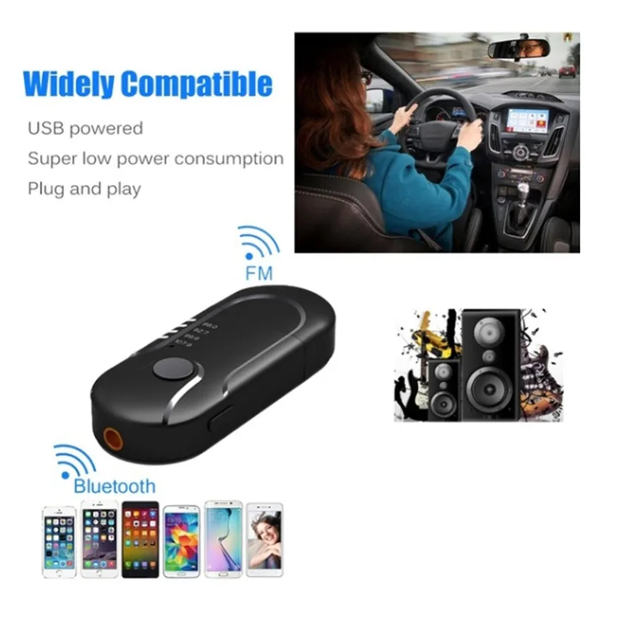 fm-трансмиттер с USB питанием Bluetooth Автомобильный Auxz аудио плеер TF музыкальный адаптер беспроводной приемник для гарнитуры автомобильный fm-модулятор