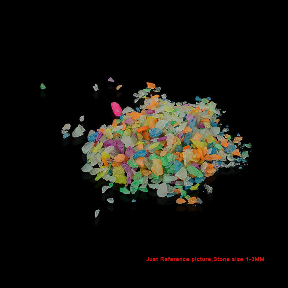 2 шт./компл. сада парка дорожной гальки светящийся песок камни свечение в темные