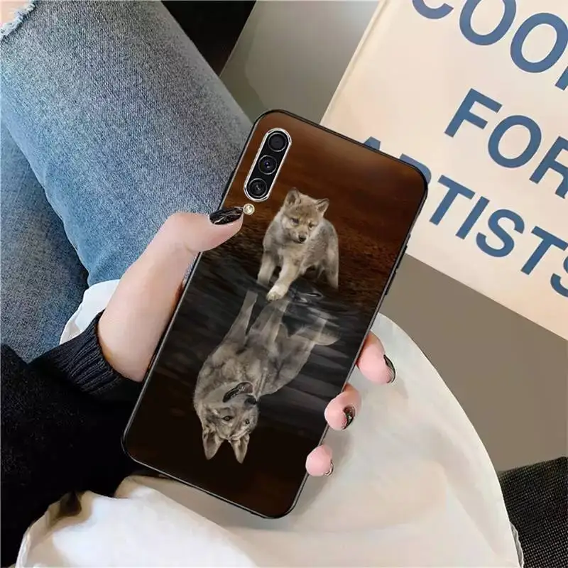

Cat lion reflection animal high quality Phone Case For Samsung galaxy S9 10 20 A10 21 30 31 40 50 51 71 s note 20 j 4 2018 plus