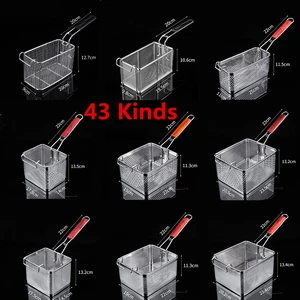 Stainless Steel French Fries Frying Basket, Square Mesh Filter, Strainer, Strainer, Frying Mesh Kitchen Items  Frying Basket