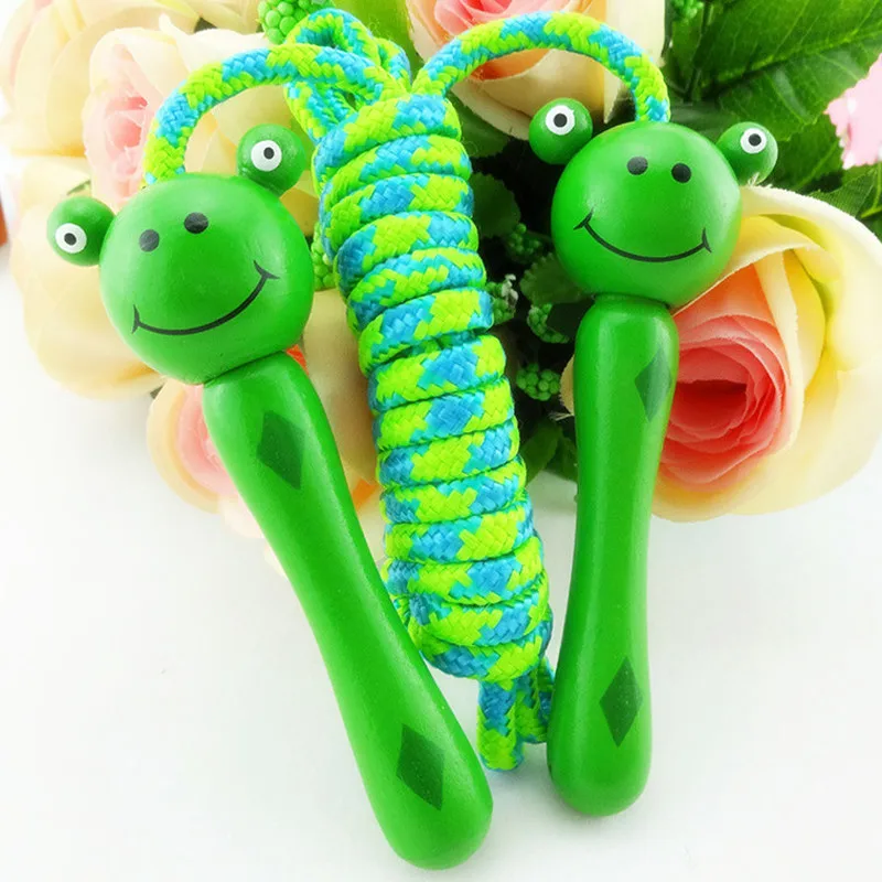 Детские скакалки с деревянной ручкой для занятий спортом бодибилдингом фитнесом