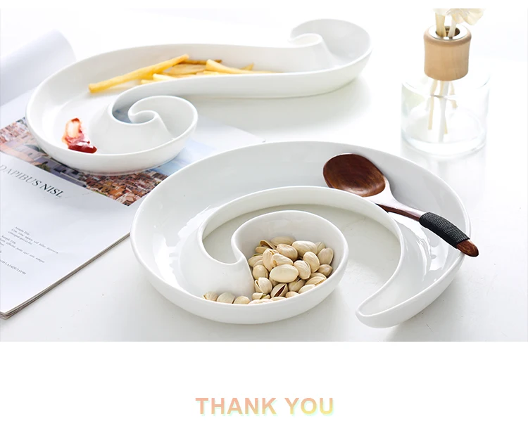 Bone China Тарелка Белая Керамическая С Dim Sum тарелка домашняя Deocr рождественские тарелки тарелка для фруктов десертный поднос посуда