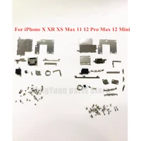 full set screws for iphone x xr xs max 12mini 11 12 pro max replacement parts holder bracket fastening pad spacer