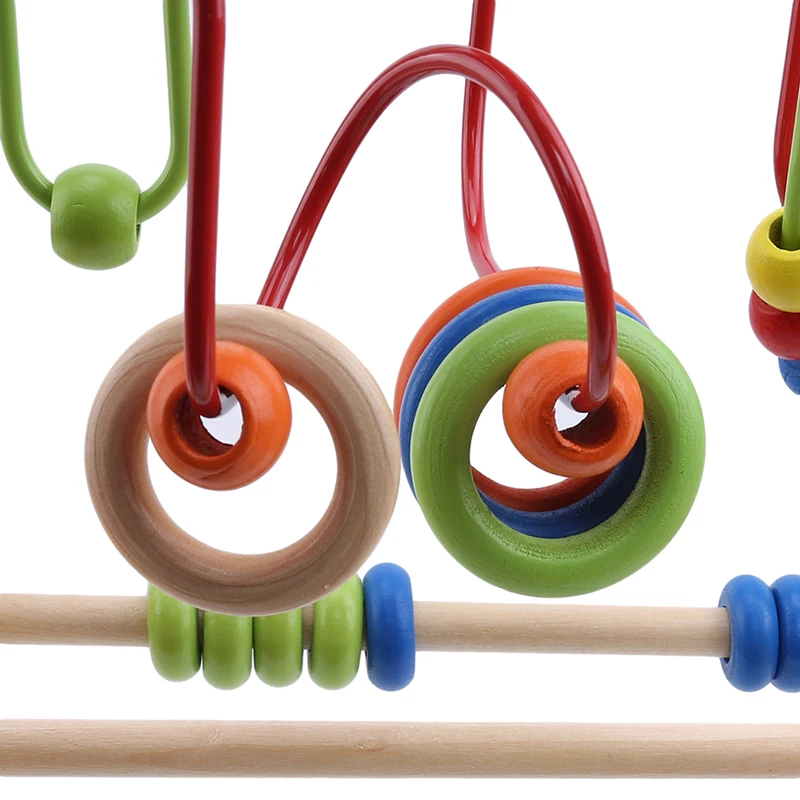 

Candywood 2019 New Baby Colorful Around Beads Funny Maze Beads Toys Educational Toy for Children Montessori baby toys